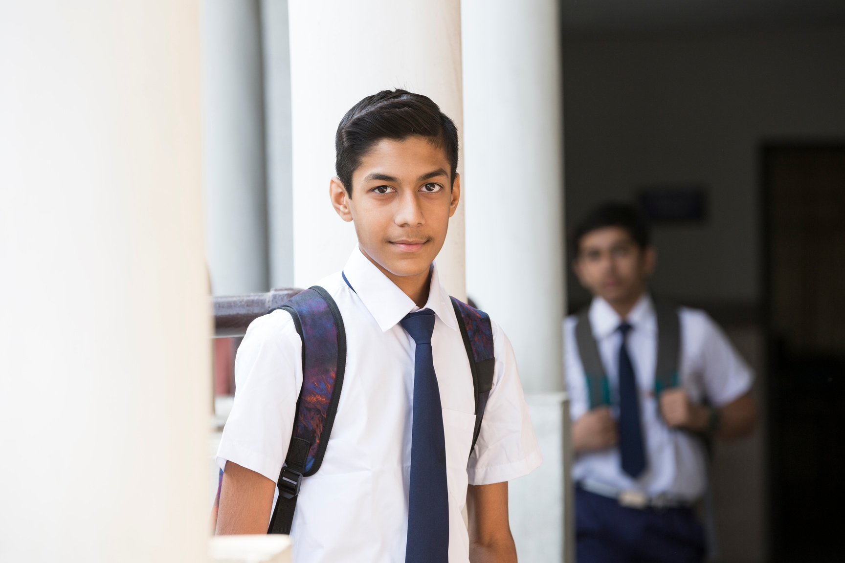 Indian School Boy - stock Images